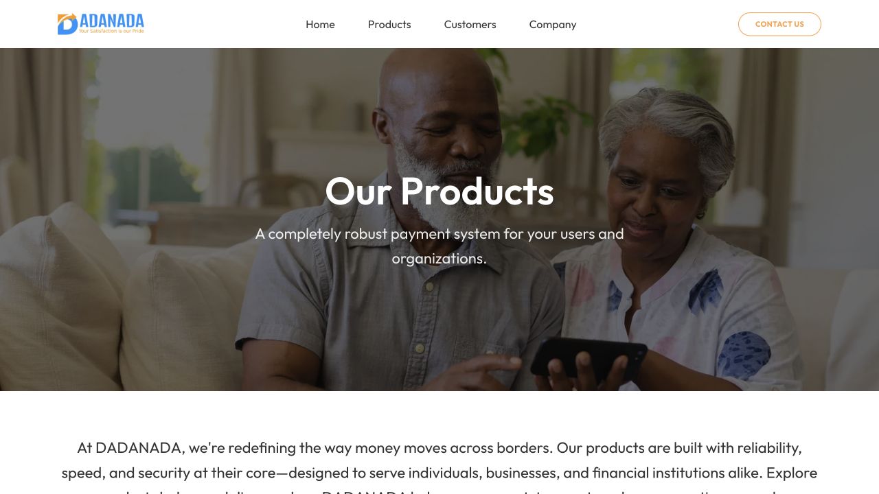 Dadanada Finance product page