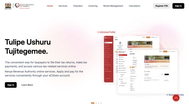Kenya Revenue Authority eCitizen platform